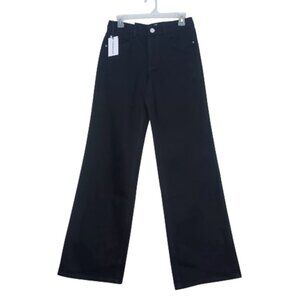 WEWOREWHAT Straight Leg Jean Mid Rise Black Size 24 New NWT